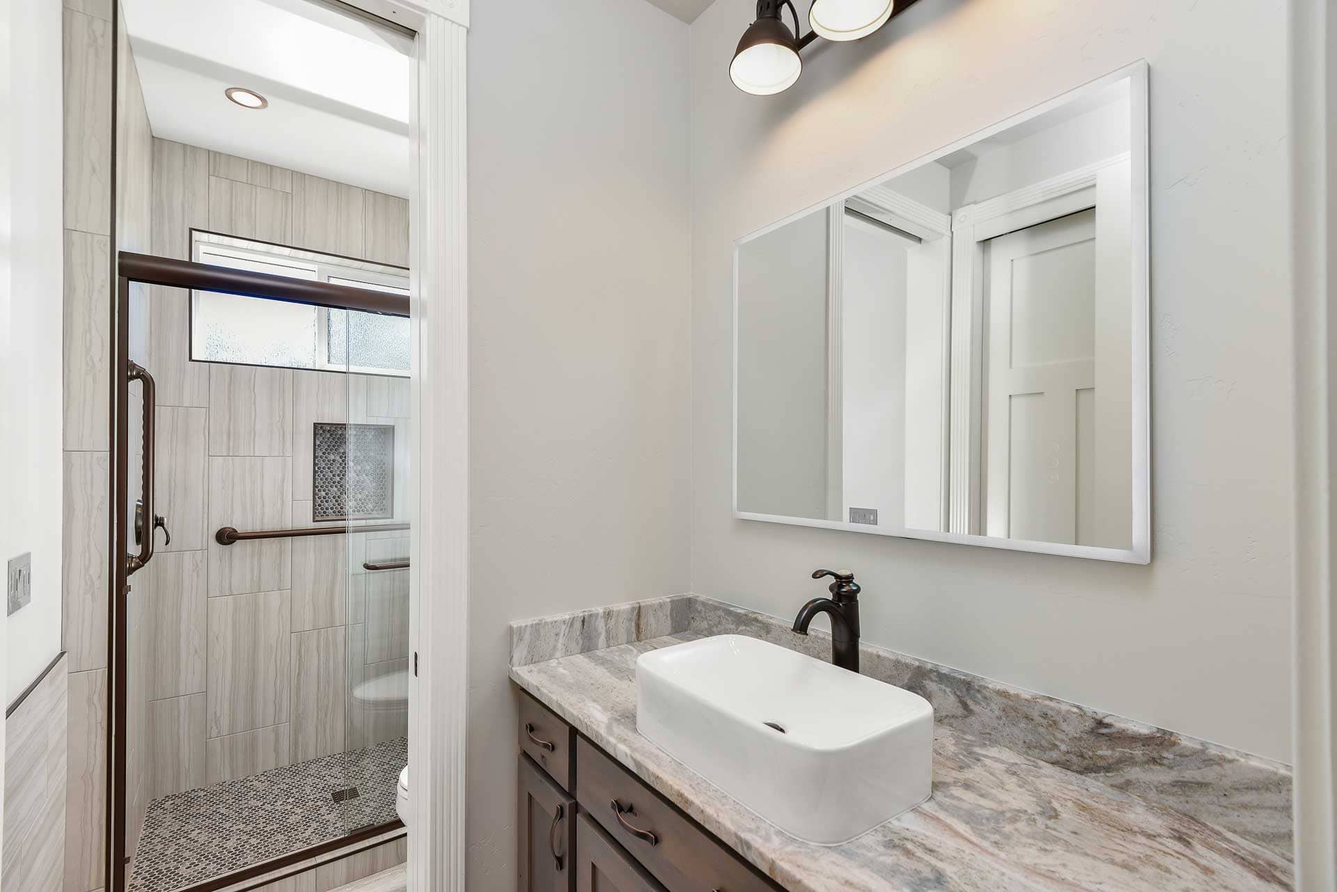 raised bathroom sink